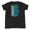 Youth Short Sleeve T-Shirt - Lose When You Quit - Competition Karting, Inc.