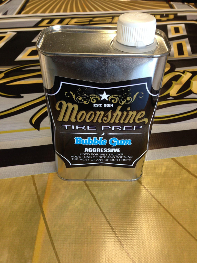 Moonshine Tire Prep- "Bubble Gum" Quart - Competition Karting, Inc.